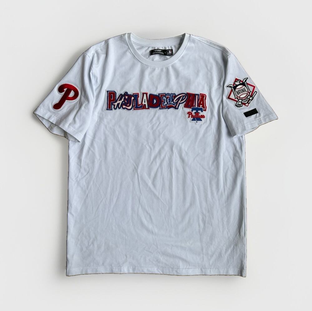 Pro Standard Philadelphia Phillies T Shirt Men’s Sz Lg White Graphic Streetwear